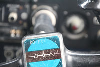 G-RLON @ ACI - Trislander G-RLON still showing evidence of the Fijian past - DQ-FCF scratched into the controls! - by Pete Hughes