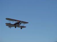 N32135 @ SZP - 1941 Waco UPF-7, Continental W670 220 Hp radial, takeoff climb Rwy 22 - by Doug Robertson