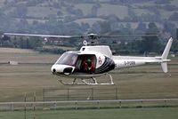 G-PORR @ EGBC - Aerospatiale AS350BA Ecureuil [1395] Cheltenham Racecourse~G 30/05/1981. Taken from a slide. - by Ray Barber