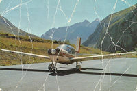 F-BNSC @ ZZZZ - Scanned from an old print : Valloire-Bonnenuit mountain airstrip (France), mid 70s. - by Jean-Pierre Contal