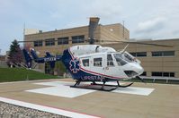 N154AM @ KBEH - At Lakeland, Saint Joseph, Michigan, picking up patient. - by Mark Parren  269-429-4088