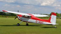 G-ASIT @ EGTH - 1. G-ASIT Pristine Cessna 180 visiting The Shuttleworth Collection. - by Eric.Fishwick