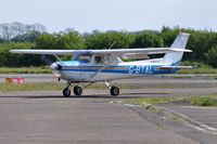 G-BTAL @ EGFH - Visiting Reims/Cessna 152. - by Roger Winser