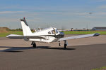 G-NELI @ EGBR - Piper PA-28R-180 Cherokee Arrow at The Real Aeroplane Club's Pre-Hibernation Fly-In, Breighton Airfield, October 2013. - by Malcolm Clarke