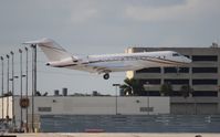 N3877 @ MIA - Global Express landing 26L at MIA
