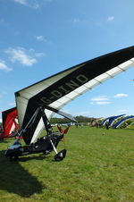 G-DINO @ EGHP - at the 2014 Microlight Trade Fair, Popham - by Chris Hall