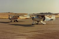 N6905D - 05D at the now closed Rio Bravo airport near Bakersfield after the purchase of Cessna 69E in 1988. A good comparison of the two most popular planes of the 1950s. - by S B J