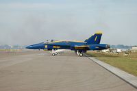 163498 @ LAL - McDonnell Douglas F/A-18C Hornet, Blue Angles #1,  at 2014 Sun n Fun, Lakeland Linder Regional Airport, Lakeland, FL - by scotch-canadian