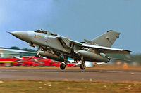 ZD901 @ EGLF - BAe/Panavia Tornado F.2T [AT003] (Royal Air Force) Farnborough~G 07/09/1984 - by Ray Barber