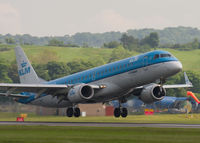 PH-EZO @ EGPH - KLM - landing runway 24 Edinburgh Airport - by briand