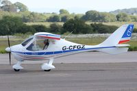 G-CFGZ @ EGFH - Resident Flight Design CTSW, seen taxxing back to the hangar after a local flight. - by Derek Flewin