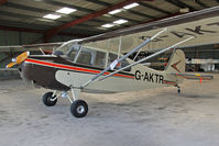 G-AKTR @ EGBR - Aeronca 7AC at The Real Aeroplane Club's Biplane and Open Cockpit Fly-In, Breighton Airfield, June 1st 2014. - by Malcolm Clarke