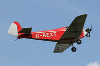 G-AEXT @ EGBR - Dart Kitten II at The Real Aeroplane Club's Biplane and Open Cockpit Fly-In, Breighton Airfield, June 1st 2014. - by Malcolm Clarke
