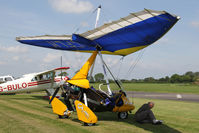 G-CFLM @ EGBR - Mainair Pegasus Quik at The Real Aeroplane Club's Biplane and Open Cockpit Fly-In, Breighton Airfield, June 1st 2014. - by Malcolm Clarke