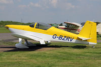 G-BZRV @ EGBR - Vans RV-6 at The Real Aeroplane Club's Biplane and Open Cockpit Fly-In, Breighton Airfield, June 1st 2014. - by Malcolm Clarke
