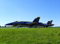 163498 @ LBE - Taxiing to takeoff @ the Westmoreland County Airshow - by Arthur Tanyel