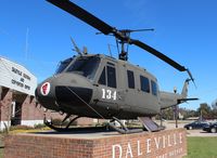 66-16325 - UH-1 Iroquois in front of Daleville AL City Hall