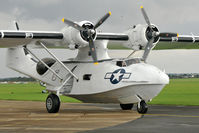 G-PBYA @ EGSU - 'Miss Pick Up' taxiing out to display at Duxford Autumn Airshow 2013. - by Arjun Sarup