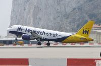 G-MRJK @ LXGB - Departing from Gibraltar.