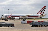 N744AX @ EGSS - Cargo apron - by John Coates