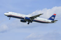 N539UW @ KCLT - US Airways Airbus A321 taking off from Charlotte Internationa Airport on Sunday, June 22, 2014. - by Davo87