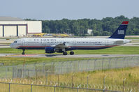 N151UW @ KCLT - US Airways Airbus A321 taxis across the runway at Charlotte International Airport - by Davo87