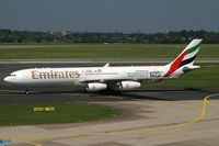 A6-ERO @ EDDL - Airbus 340 Emirates - by Triple777