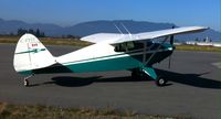 C-FYIT @ CYPK - Ready for October flight around Pitt Meadows B.C.  Early model Piper Pacer. Up graded with Lycoming 0-320. Look closely...no flaps. - by Professor