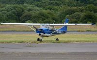 G-AXGG @ EGFH - Visiting Reims/Cessna F150J. - by Roger Winser