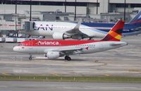 N557AV @ MIA - Avianca A319 - by Florida Metal