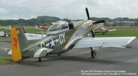 N551W @ EGBS - Mustang P51D, 'The Millie G' (N551W) at the Shobdon Food and Flying Festival on 28th June 2014. - by BobH