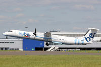 G-ECOD @ EGFF - Canada DHC-8, call sign Jersey 6MA, departing runway 30 at EGFF, en-route Belfast City. - by Derek Flewin