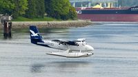 C-GQKN @ CYHC - Westcoast Air #606 landing in Coal Harbour after a straight-in approach over Stanley Park. - by M.L. Jacobs