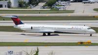 N907DE @ FLL - Delta MD-88 - by Florida Metal