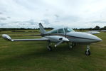 N747YK @ EGBT - visitor at Turweston - by Chris Hall