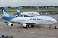 F-GTUI @ LFPO - Two in one, Corsair B744 - by FerryPNL