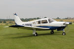 G-BBDE @ X5FB - Piper PA-28R-200-2 Cherokee Arrow II, Fishburn Airfield UK, July 2014. - by Malcolm Clarke