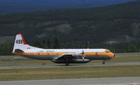 C-FDTH @ CYXY - Taking off at Whitehorse, Yukon. - by Murray Lundberg