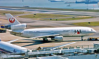 JA8534 @ VHHH - McDonnell Douglas DC-10-40 [46913] (JAL-Japan Airlines) Hong Kong Kai-Tak~B 31/10/1997 - by Ray Barber