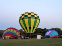 N2091G - Preparing for the 2014 Western PA Balloon Festival light up night - by Arthur Tanyel