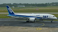 JA820A @ EDDL - ANA (Inspiration Of Japan ttl.), see here Flight NH941 from Tokio Narita(RJAA) taxiing to the gate at Düsseldorf Int'l(EDDL) - by A. Gendorf