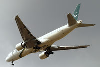 AP-BGK @ EGLL - Boeing 777-240ER [33776] (Pakistan International Airlines) Home~G 06/07/2014. On approach 27R. - by Ray Barber