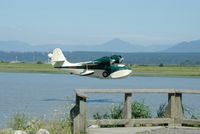 N39FG @ YVR - Landing on the Fraser River - by metricbolt