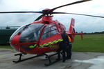 G-NWAE @ EGCB - North West Air Ambulance being refueled - by Chris Hall
