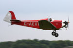 G-AEXT @ EGBR - Dart Kitten II at The Fly-In & Vintage Air Race, The Real Aeroplane Company, Breighton Airfield, July 2014. - by Malcolm Clarke