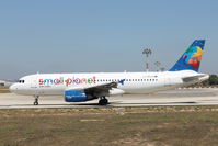 LY-SPA @ LMML - A320 LY-SPA Small Planet Airlines - by Raymond Zammit