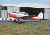 G-BXIM @ EGFH - Ex-Army Air Corps Chipmunk marked WK512/A/ARMY.
Visiting Swansea Airport in early 2000's. - by Roger Winser
