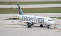 N211FR @ FLL - Frontier Grizwald Grizzly Bear A320 - by Florida Metal