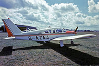 G-AZAJ @ EGTB - Piper PA-28R-200 Cherokee Arrow [28R-7135116] Booker~G 11/07/1971 - by Ray Barber