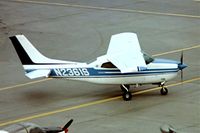 N2361S @ EGKK - Cessna 210L Centurion [210-61256] Gatwick~G 05/04/1977. From a slide - by Ray Barber